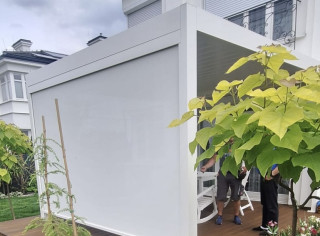 Pergola lamelowa z Refleksolem